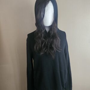 lululemon Womens Black Hoodie Sweater Merino Wool